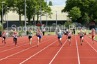 Girls under-13s 100 metres, North Eastern Track and Fields Champs., Middlesbrough. Photo: David T. Hewitson/Sports for All Pics